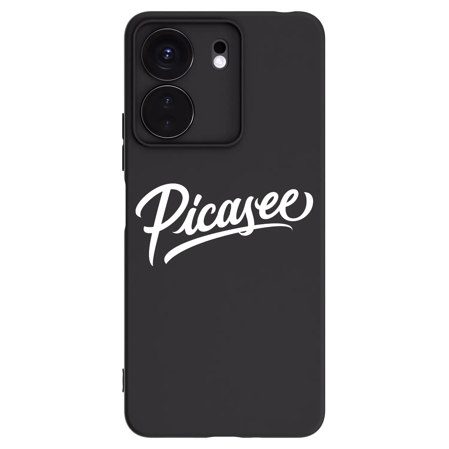 Picasee crna silikonska maskica za Xiaomi Redmi 13C 4G - Picasee - old logo - white