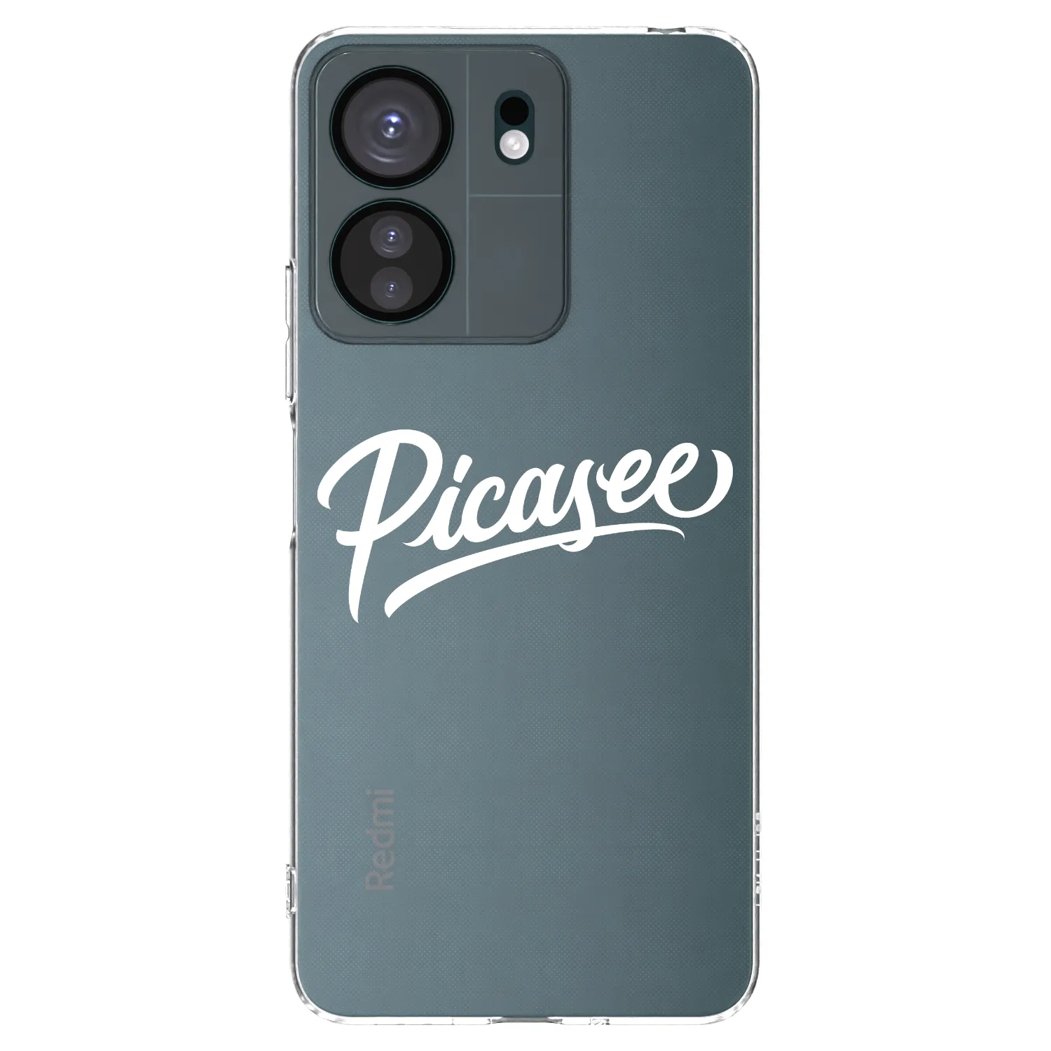 Picasee silikonska prozirna maskica za Xiaomi Redmi 13C 4G - Picasee - old logo - white