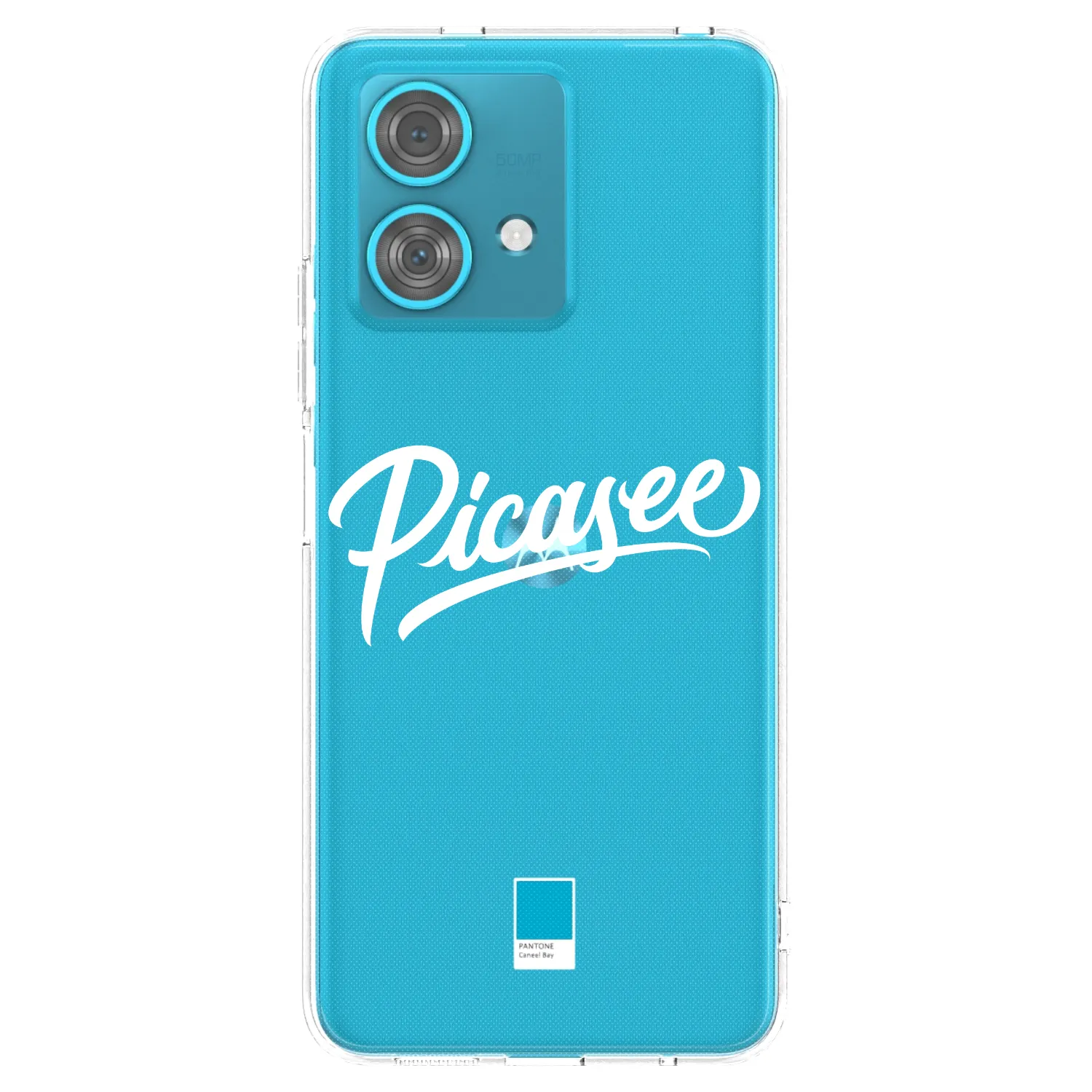 Picasee silikonska prozirna maskica za Motorola Edge 40 Neo - Picasee - old logo - white