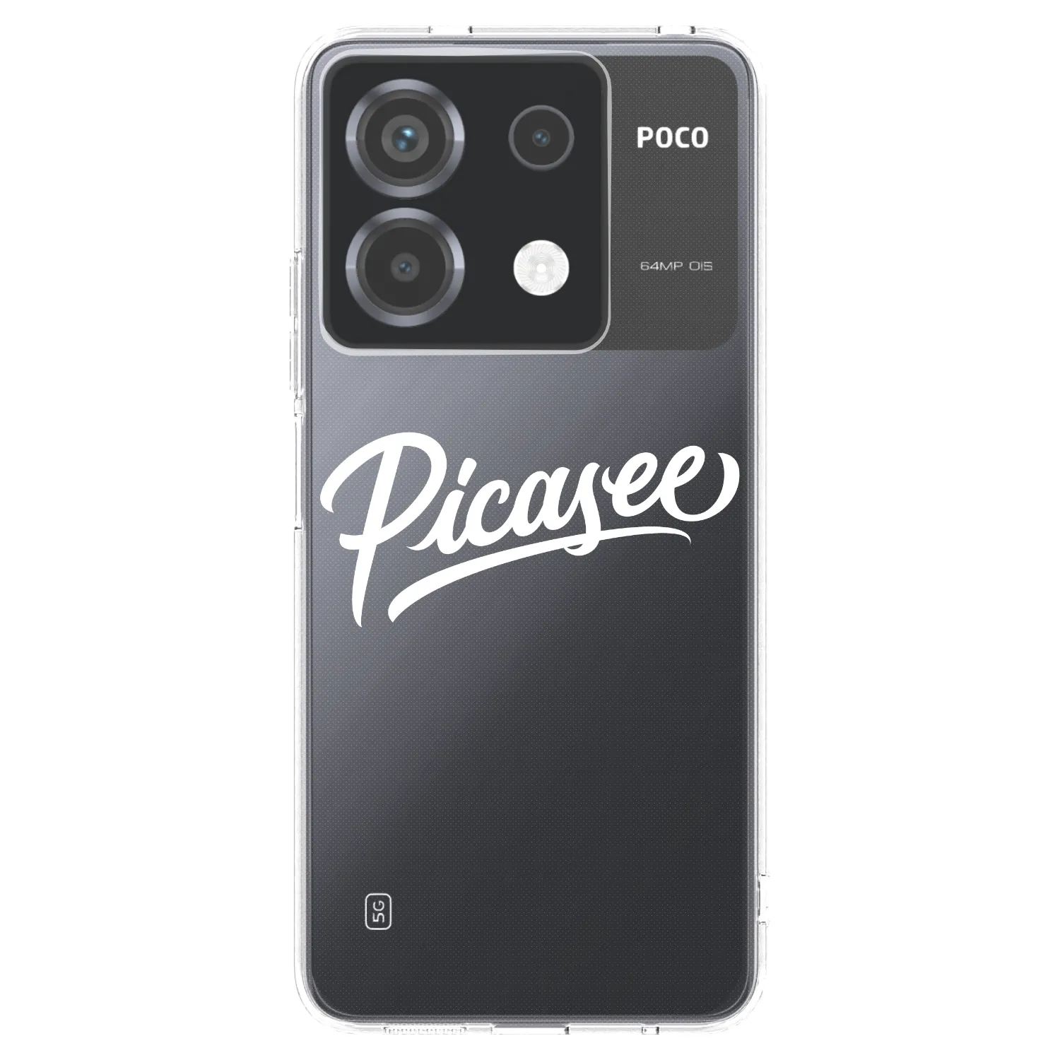Picasee silikonska prozirna maskica za Xiaomi Poco X6 - Picasee - old logo - white