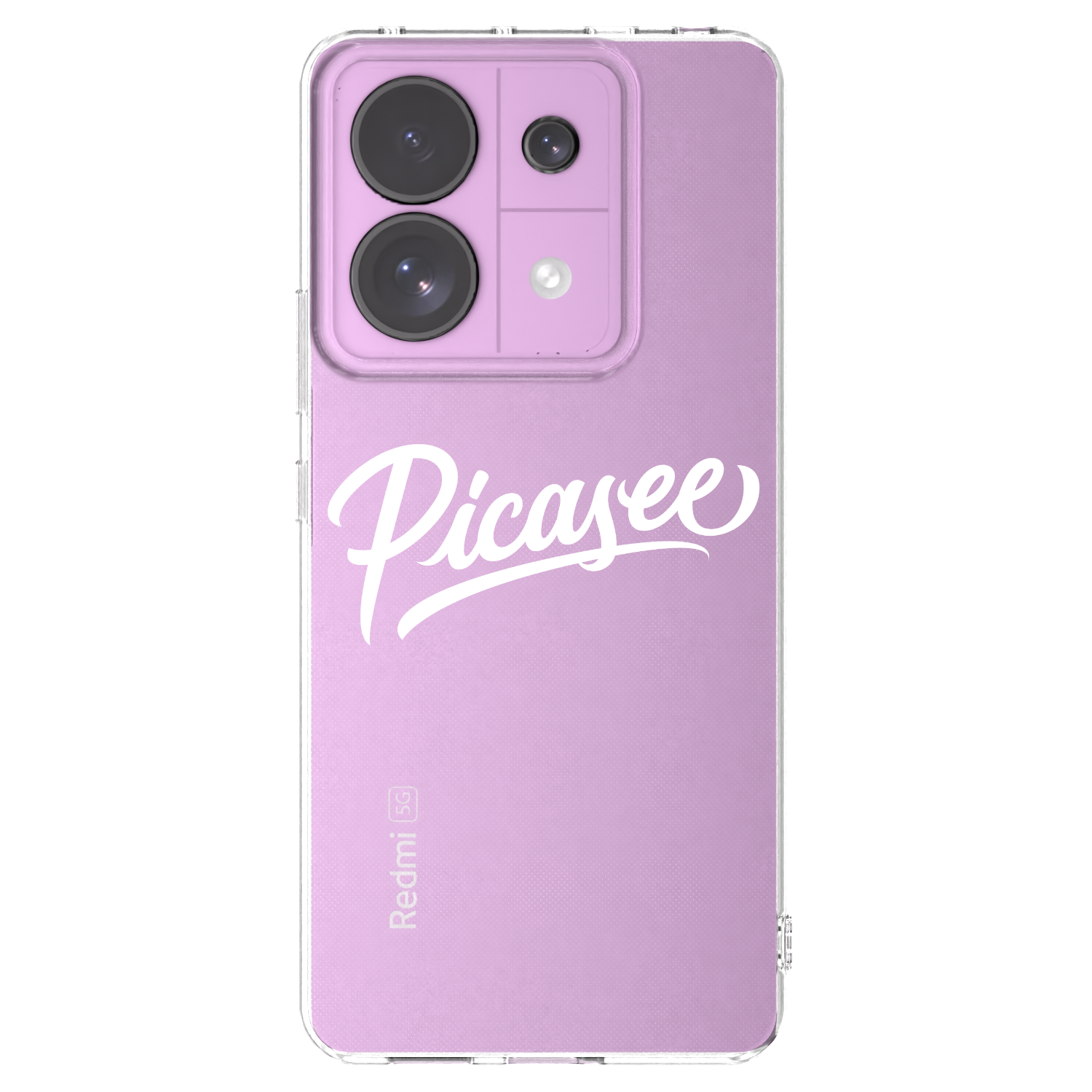 Picasee silikonska prozirna maskica za Xiaomi Redmi Note 13 Pro 5G - Picasee - old logo - white