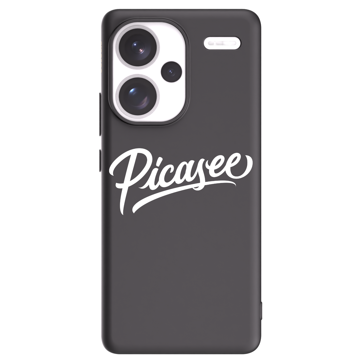 Picasee crna silikonska maskica za Xiaomi Redmi Note 13 Pro+ 5G - Picasee - old logo - white