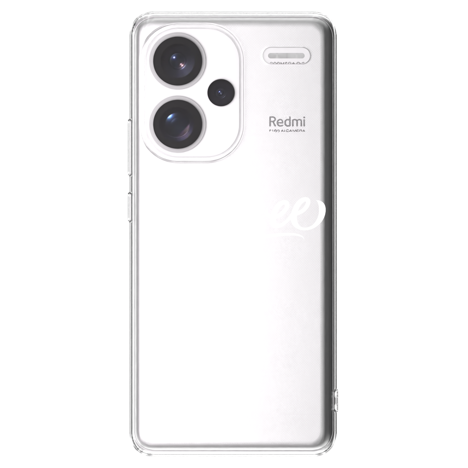 Picasee silikonska prozirna maskica za Xiaomi Redmi Note 13 Pro+ 5G - Picasee - old logo - white