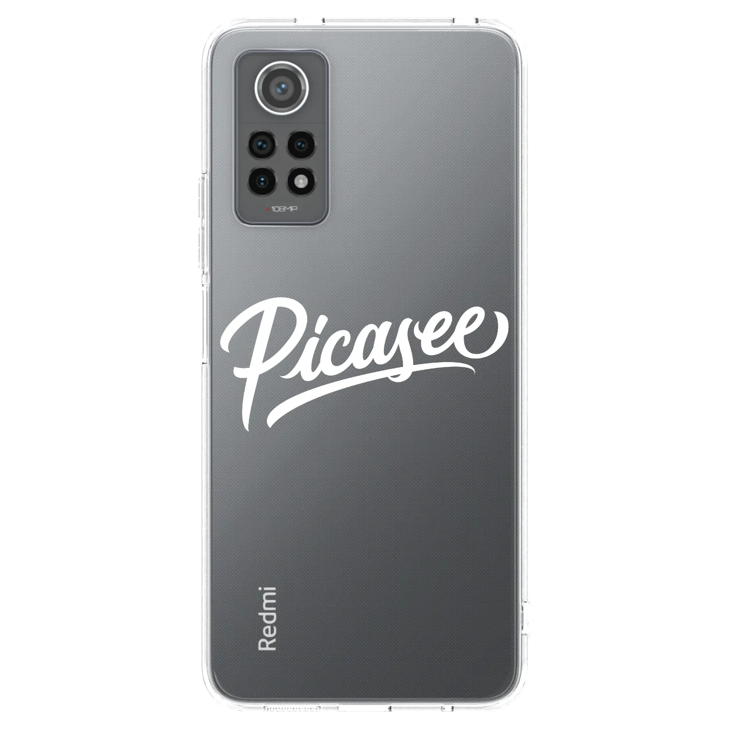 Picasee silikonska prozirna maskica za Xiaomi Redmi Note 12 Pro 4G - Picasee - old logo - white