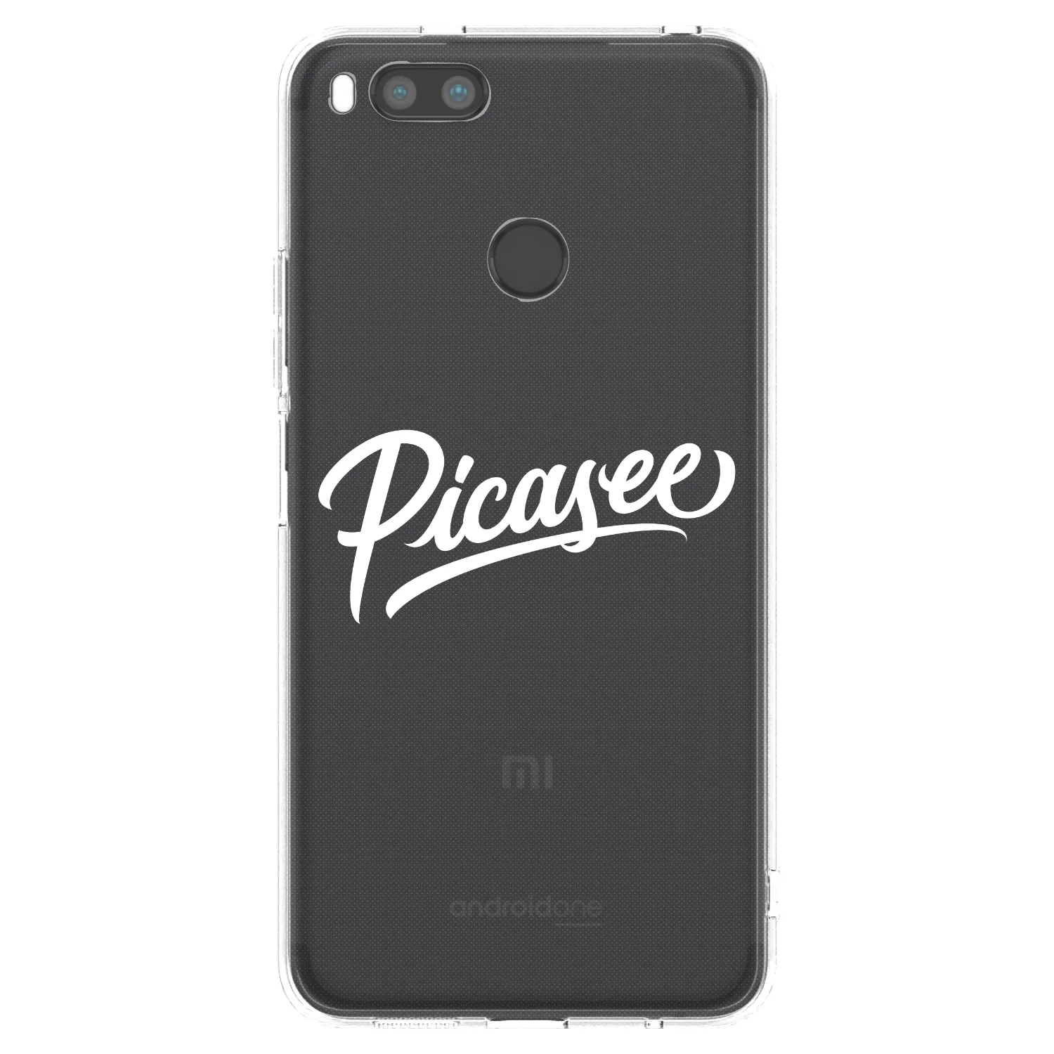 Picasee silikonska prozirna maskica za Xiaomi Mi A1 Global - Picasee - old logo - white