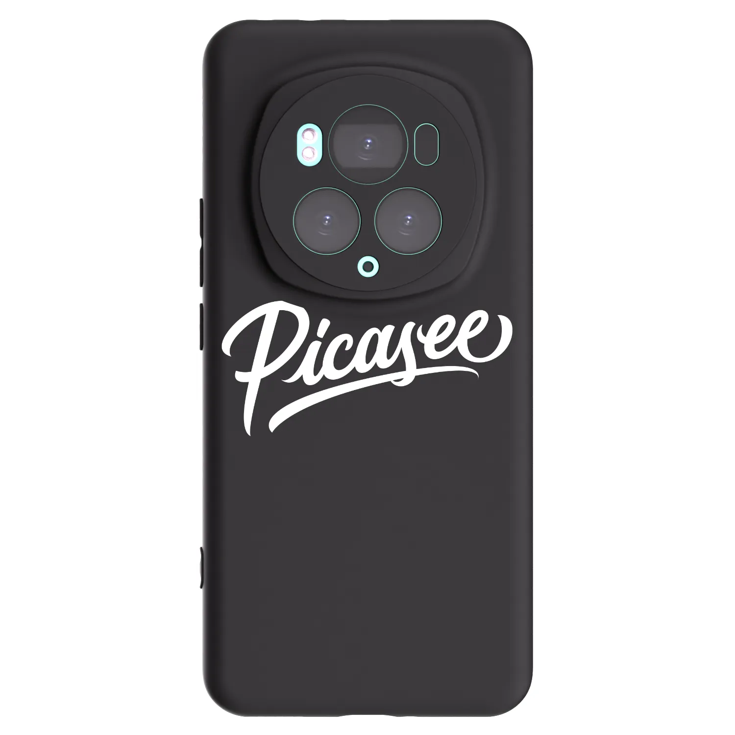 Picasee crna silikonska maskica za Honor Magic6 Pro - Picasee - old logo - white
