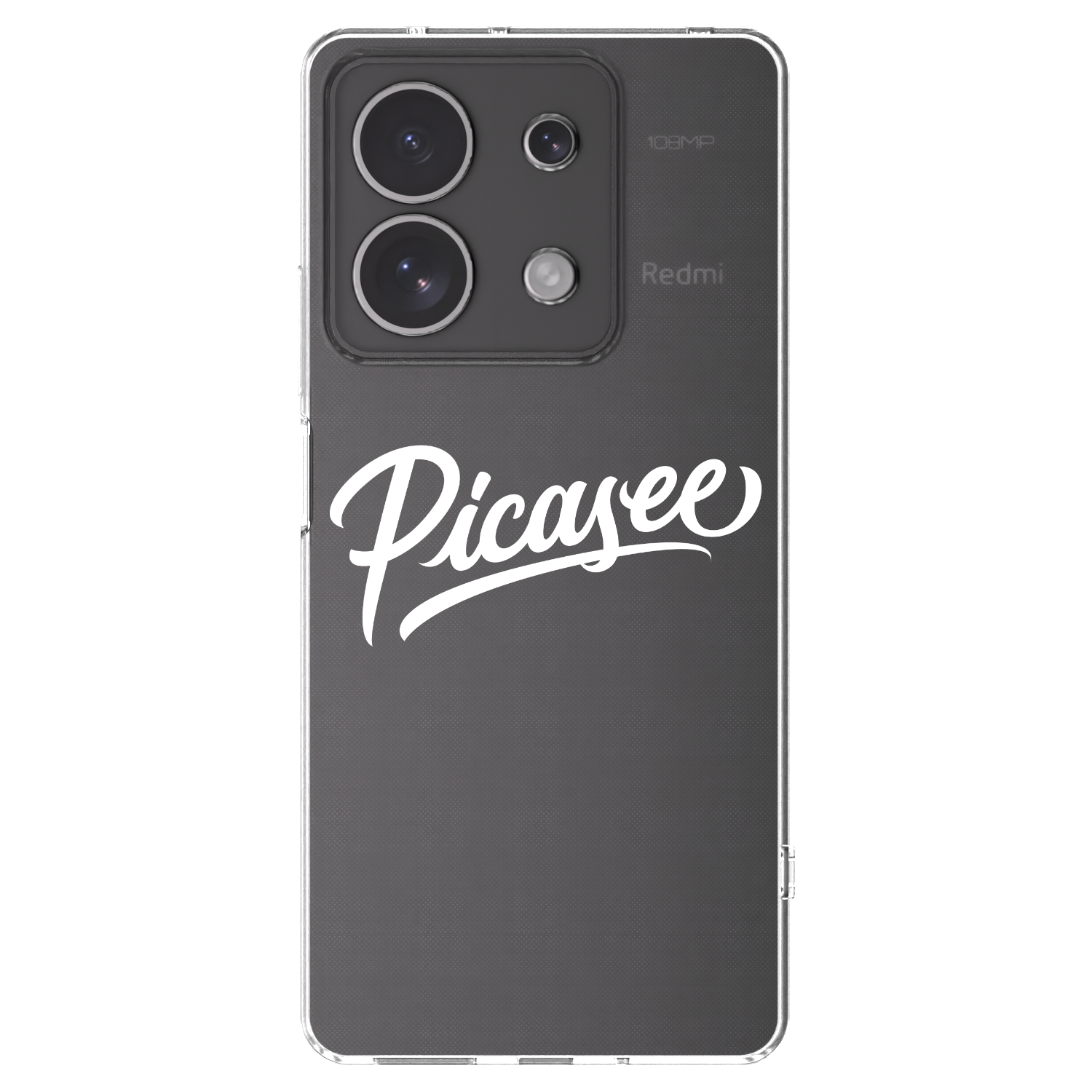 Picasee silikonska prozirna maskica za Xiaomi Redmi Note 13 4G - Picasee - old logo - white