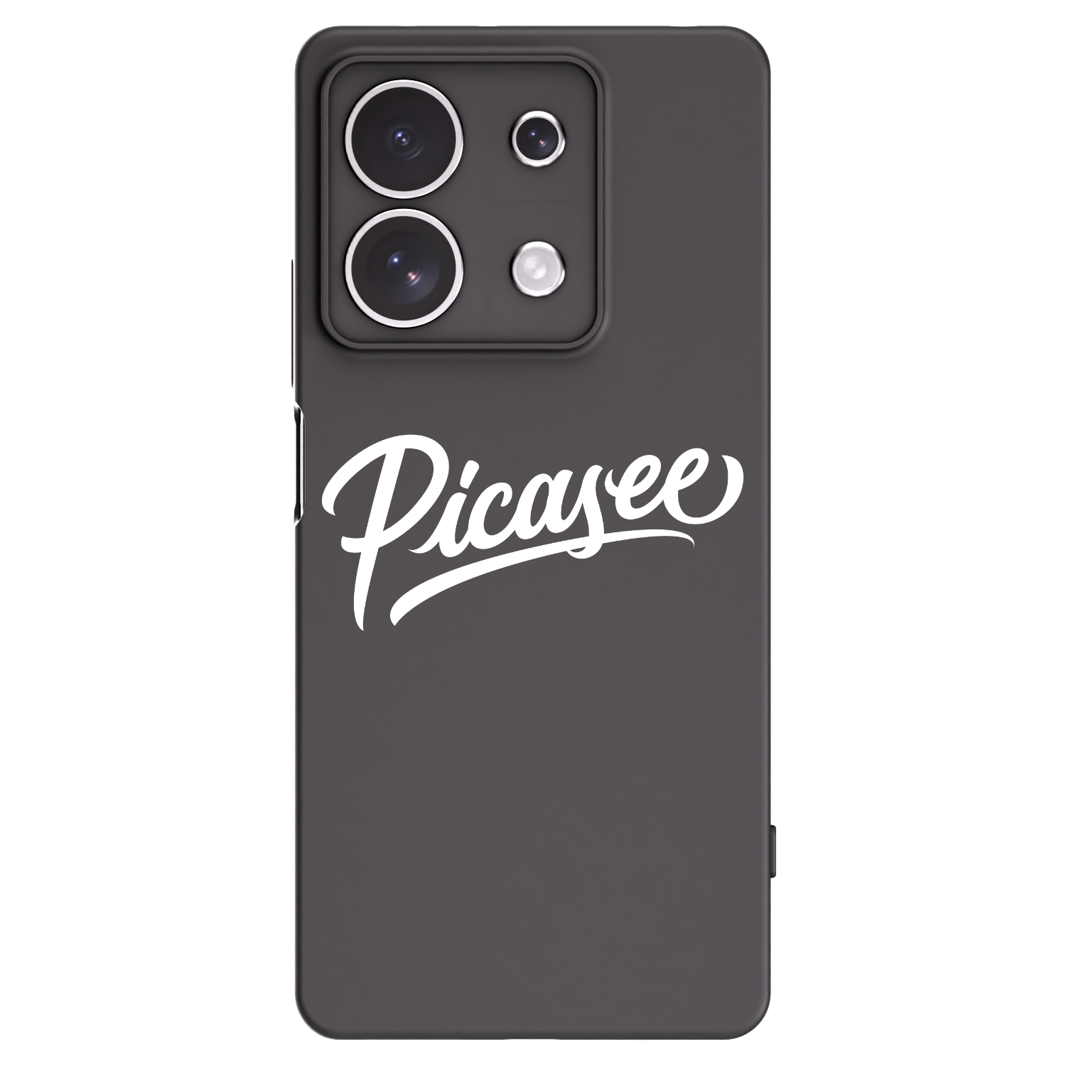 Picasee crna silikonska maskica za Xiaomi Redmi Note 13 4G - Picasee - old logo - white
