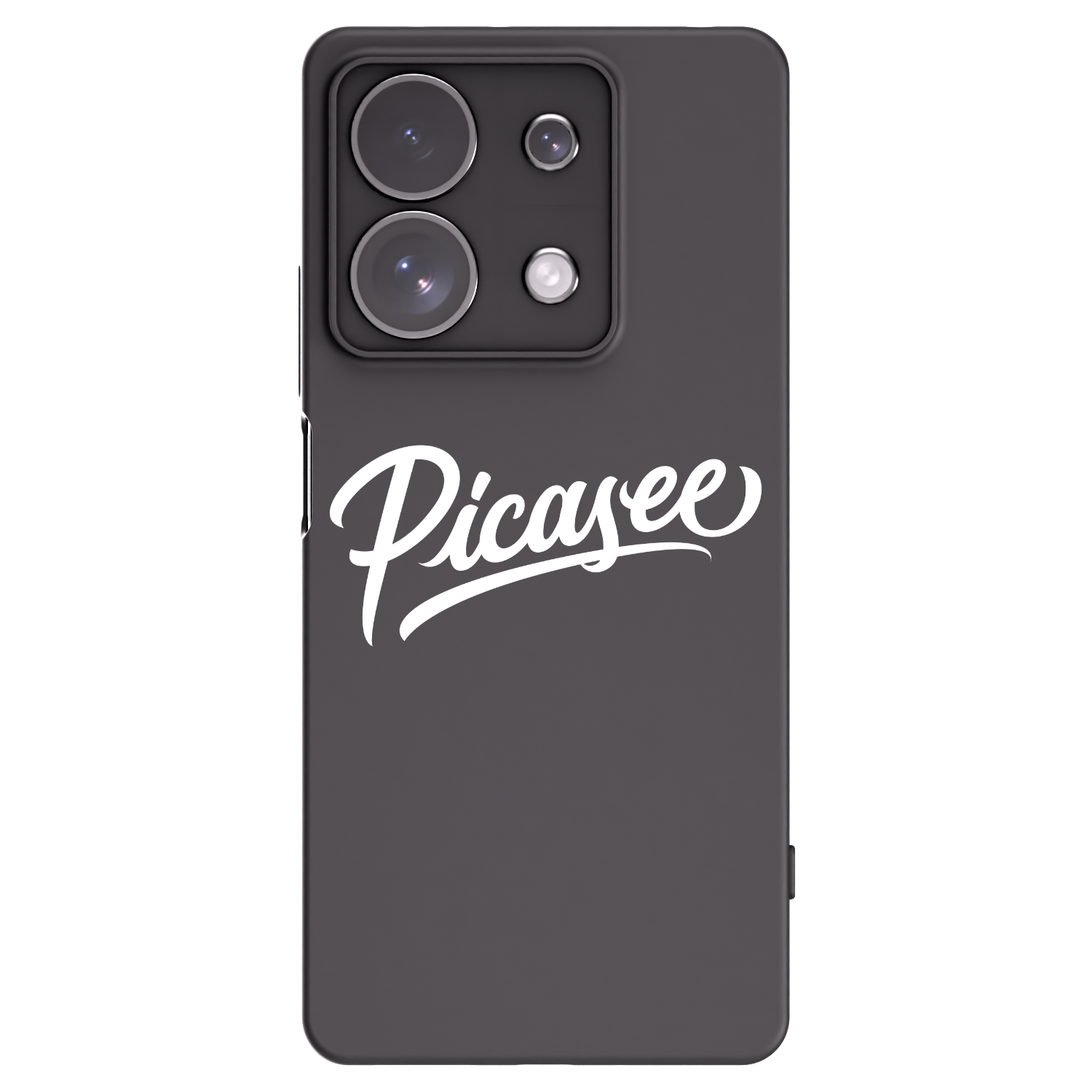 Picasee crna silikonska maskica za Xiaomi Redmi Note 13 Pro 4G - Picasee - old logo - white