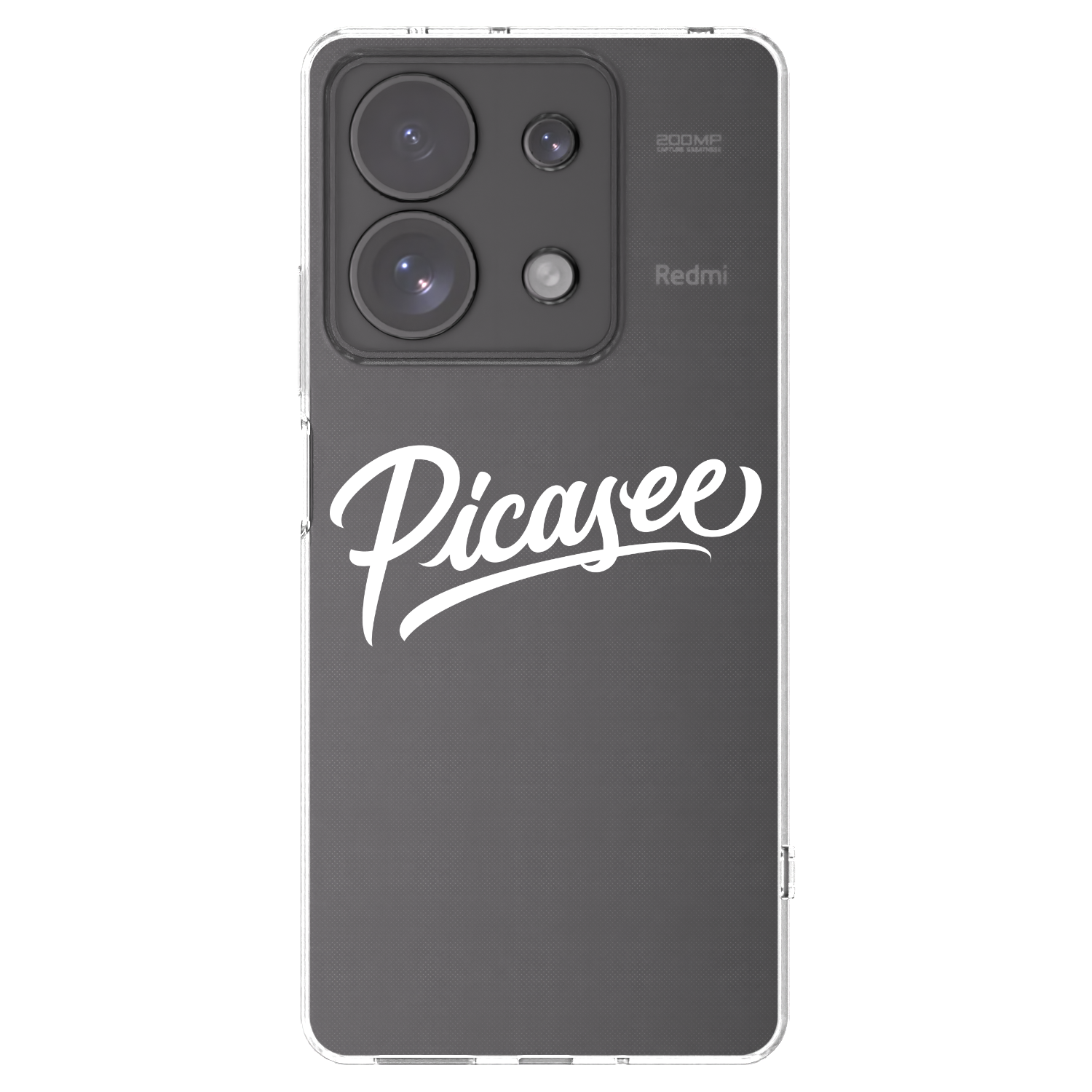Picasee silikonska prozirna maskica za Xiaomi Redmi Note 13 Pro 4G - Picasee - old logo - white