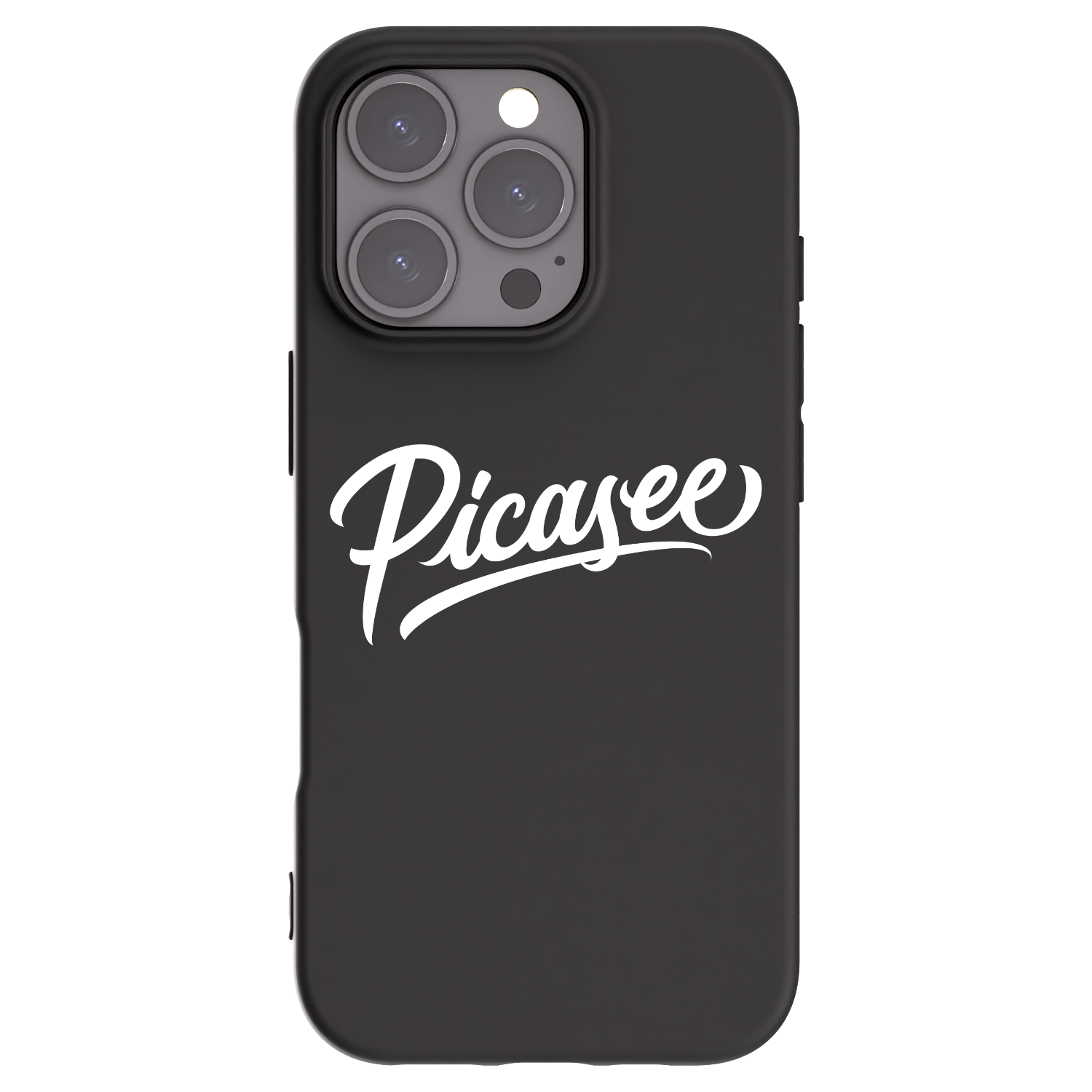 Picasee crna silikonska maskica za Apple iPhone 16 Pro - Picasee - old logo - white
