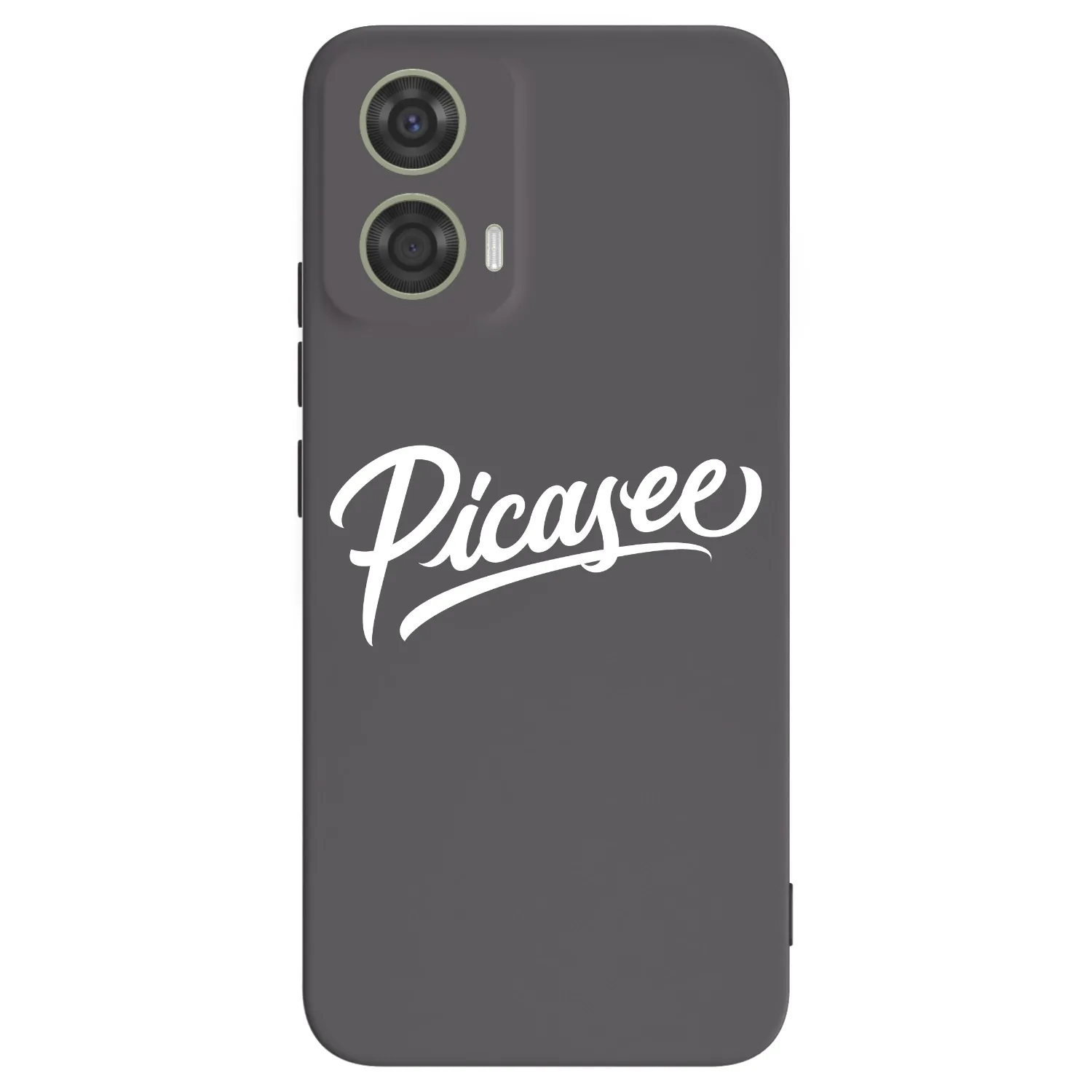 Picasee crna silikonska maskica za Motorola Moto G24 - Picasee - old logo - white