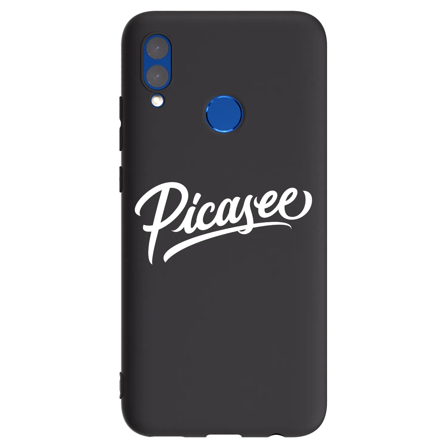 Picasee crna silikonska maskica za Huawei P Smart 2019 - Picasee - old logo - white