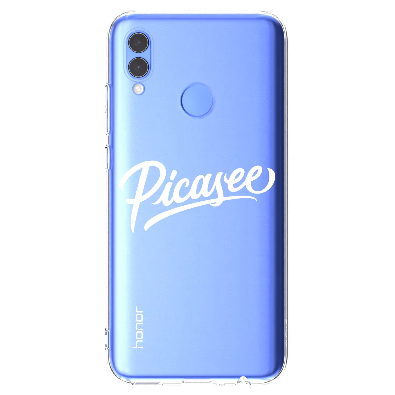 Picasee silikonska prozirna maskica za Huawei P Smart 2019 - Picasee - old logo - white