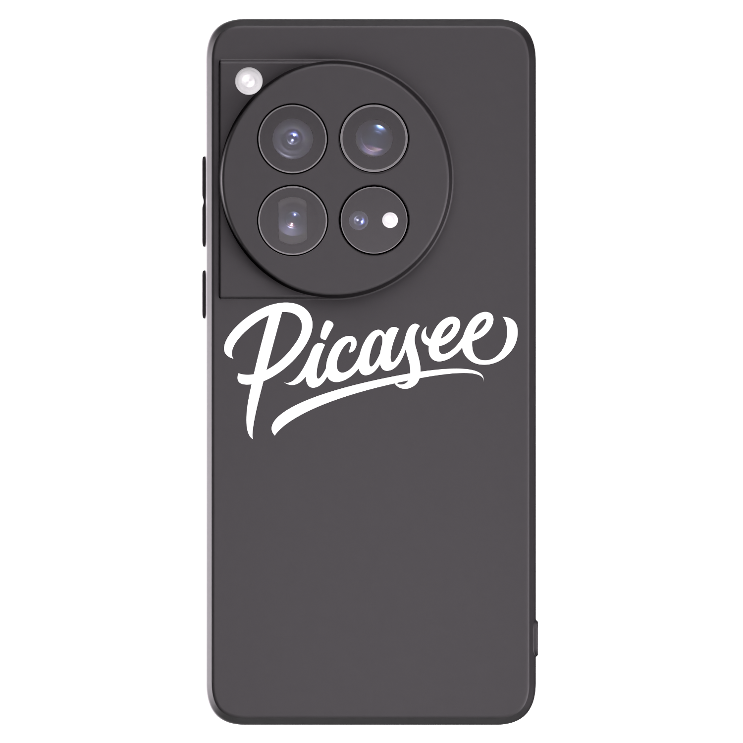 Picasee crna silikonska maskica za OnePlus 12 5G - Picasee - old logo - white