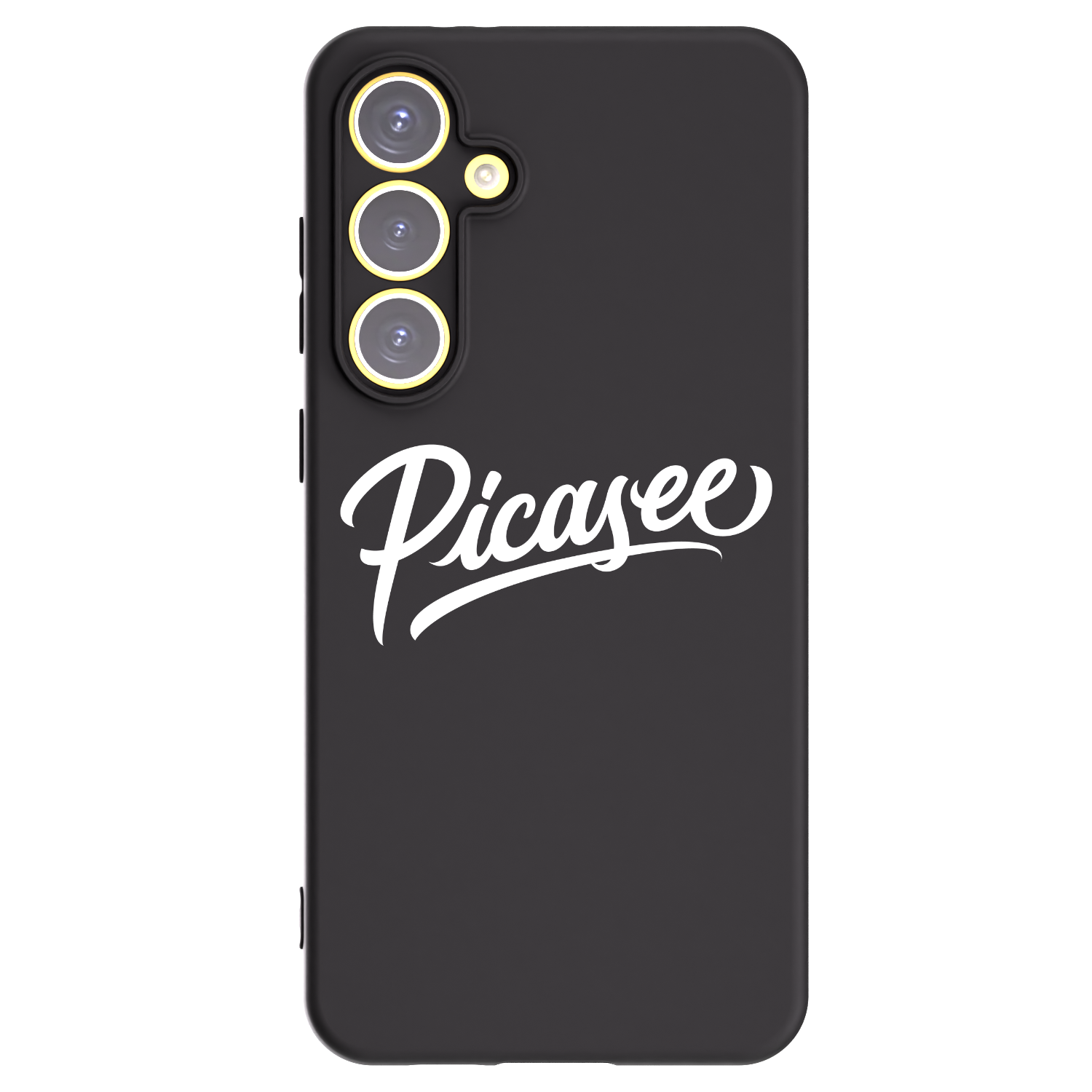 Picasee crna silikonska maskica za Samsung Galaxy S24 FE S721B - Picasee - old logo - white