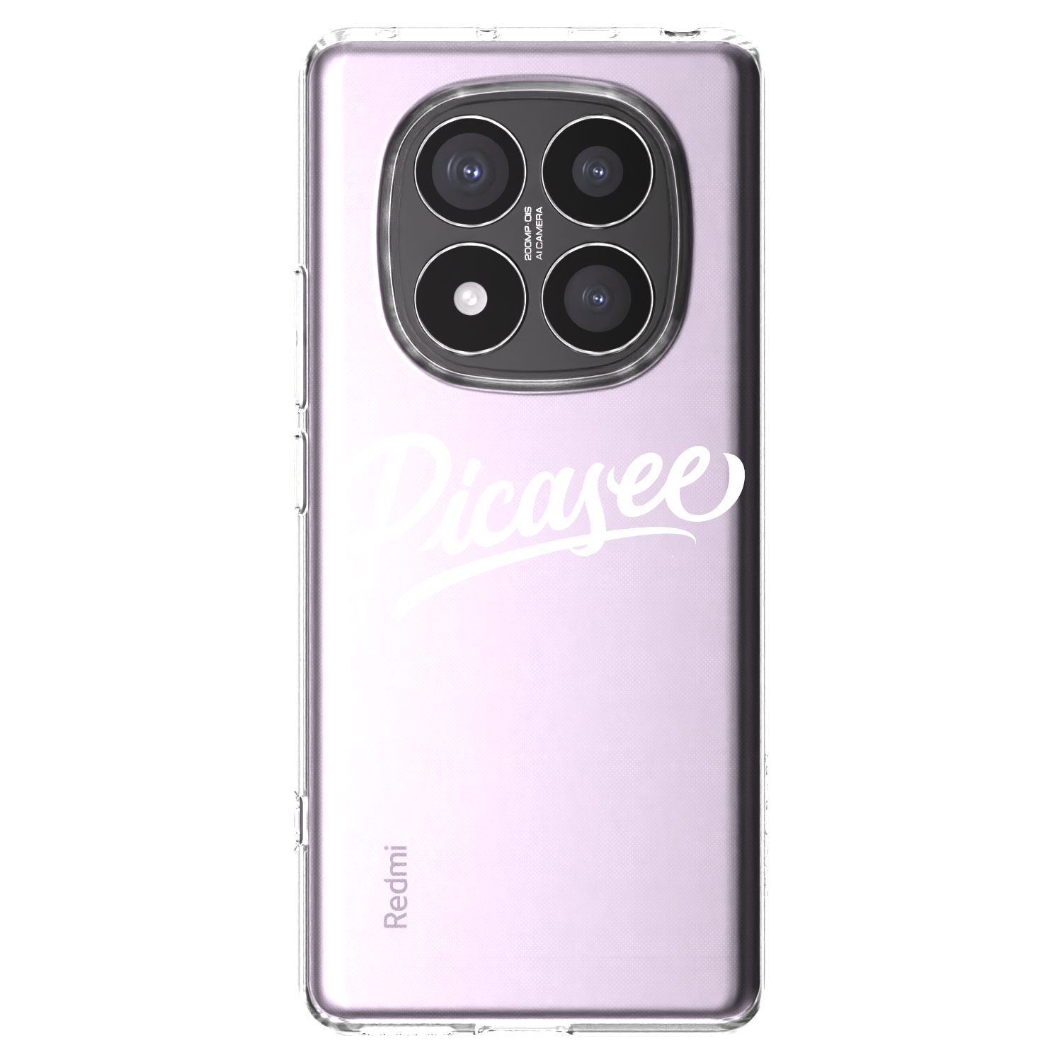 Picasee silikonska prozirna maskica za Xiaomi Redmi Note 14 Pro+ 5G - Picasee - old logo - white