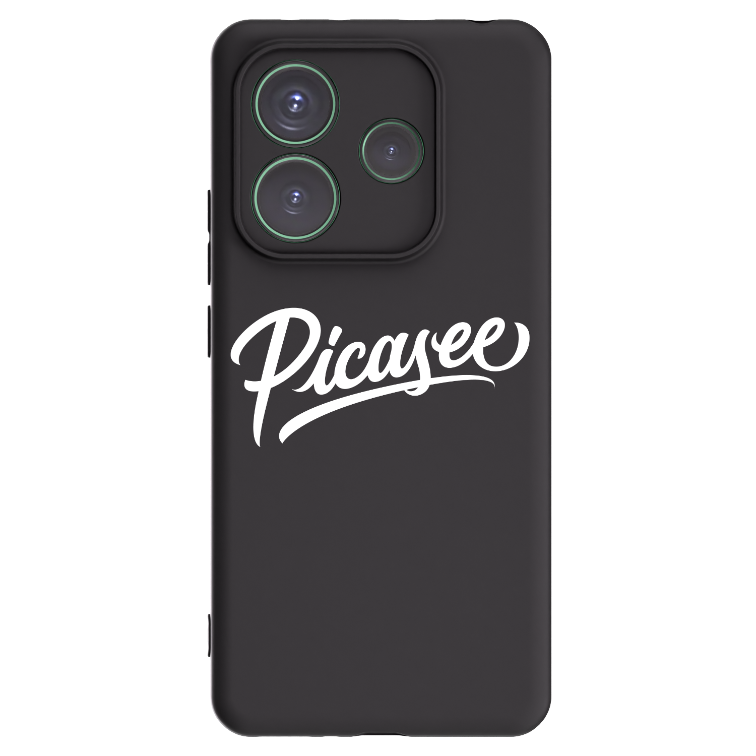 Picasee crna silikonska maskica za Xiaomi Redmi Note 14 5G - Picasee - old logo - white