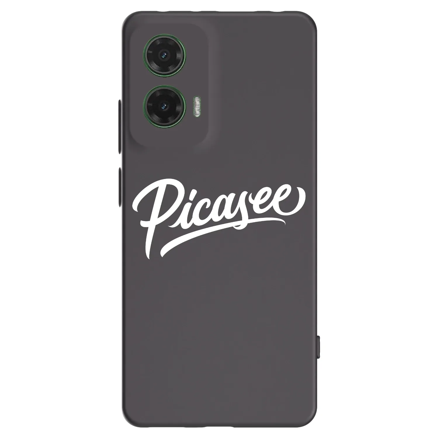 Picasee crna silikonska maskica za Motorola Moto G35 5G - Picasee - old logo - white