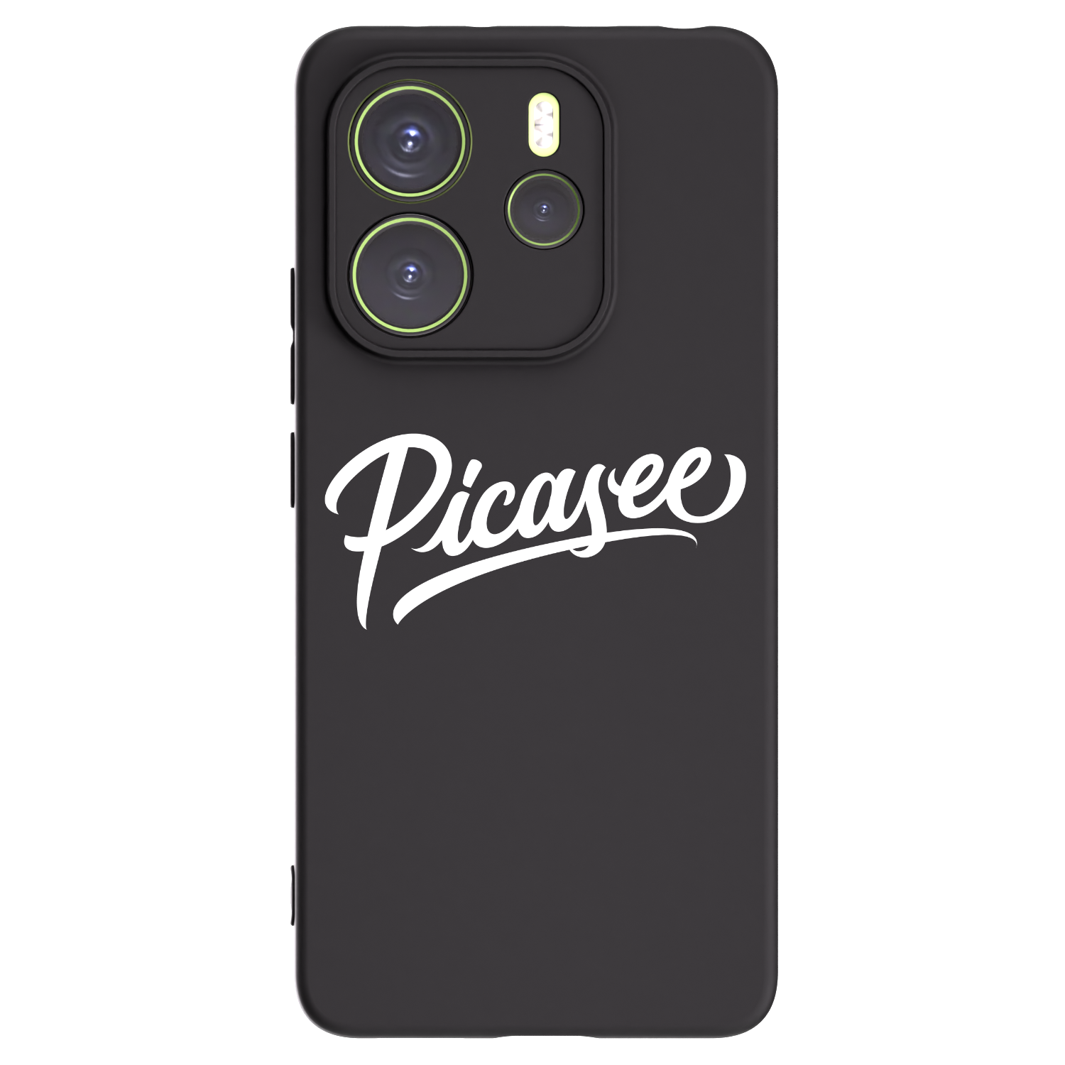 Picasee crna silikonska maskica za Xiaomi Redmi Note 14 4G - Picasee - old logo - white