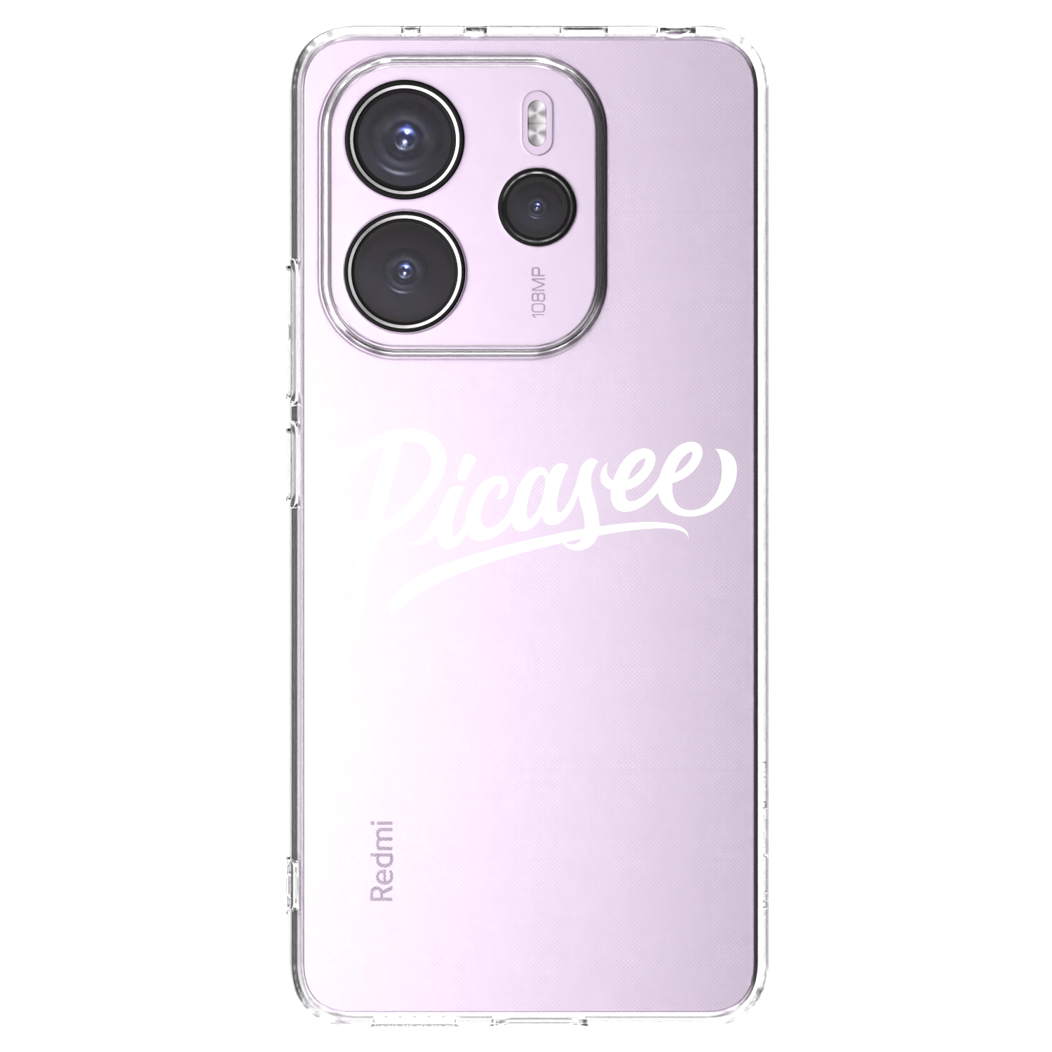 Picasee silikonska prozirna maskica za Xiaomi Redmi Note 14 4G - Picasee - old logo - white
