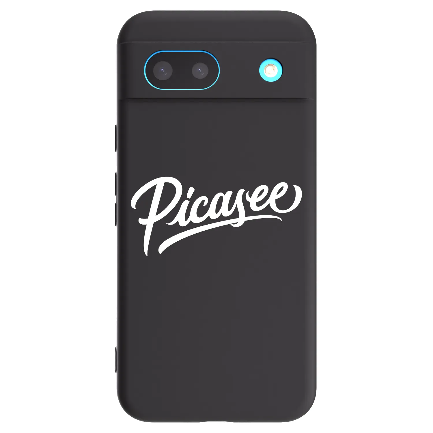 Picasee crna silikonska maskica za Google Pixel 8a - Picasee - old logo - white