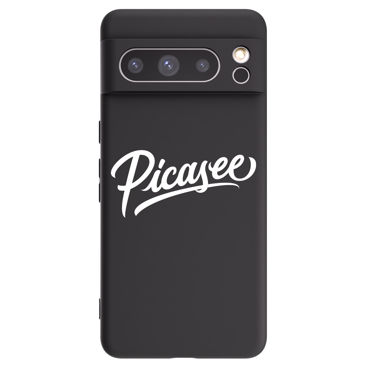 Picasee crna silikonska maskica za Google Pixel 8 Pro - Picasee - old logo - white