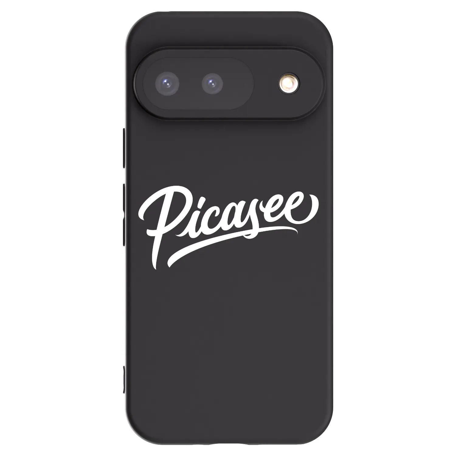Picasee crna silikonska maskica za Google Pixel 9 - Picasee - old logo - white