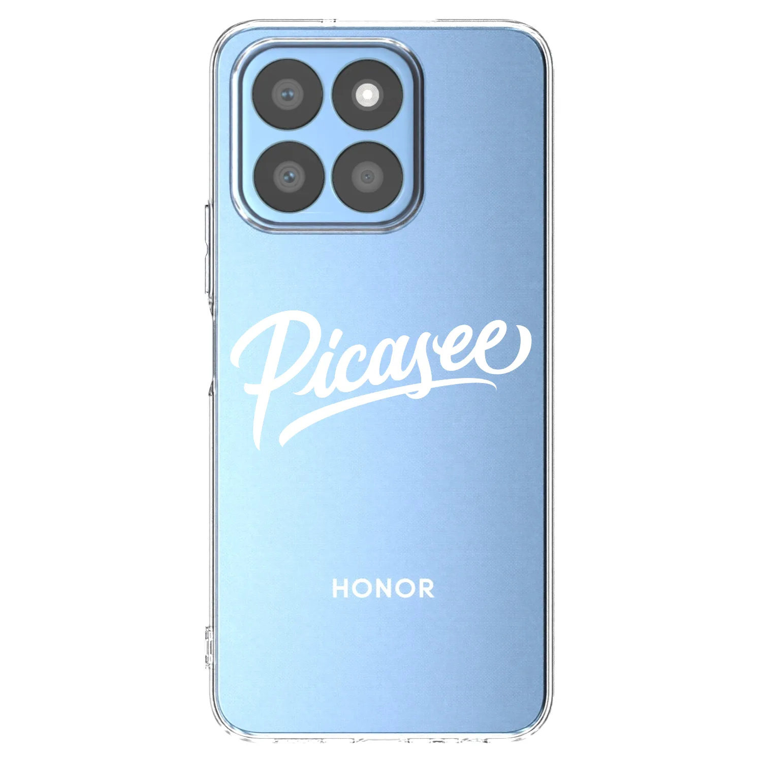 Picasee silikonska prozirna maskica za Honor X8c - Picasee - old logo - white