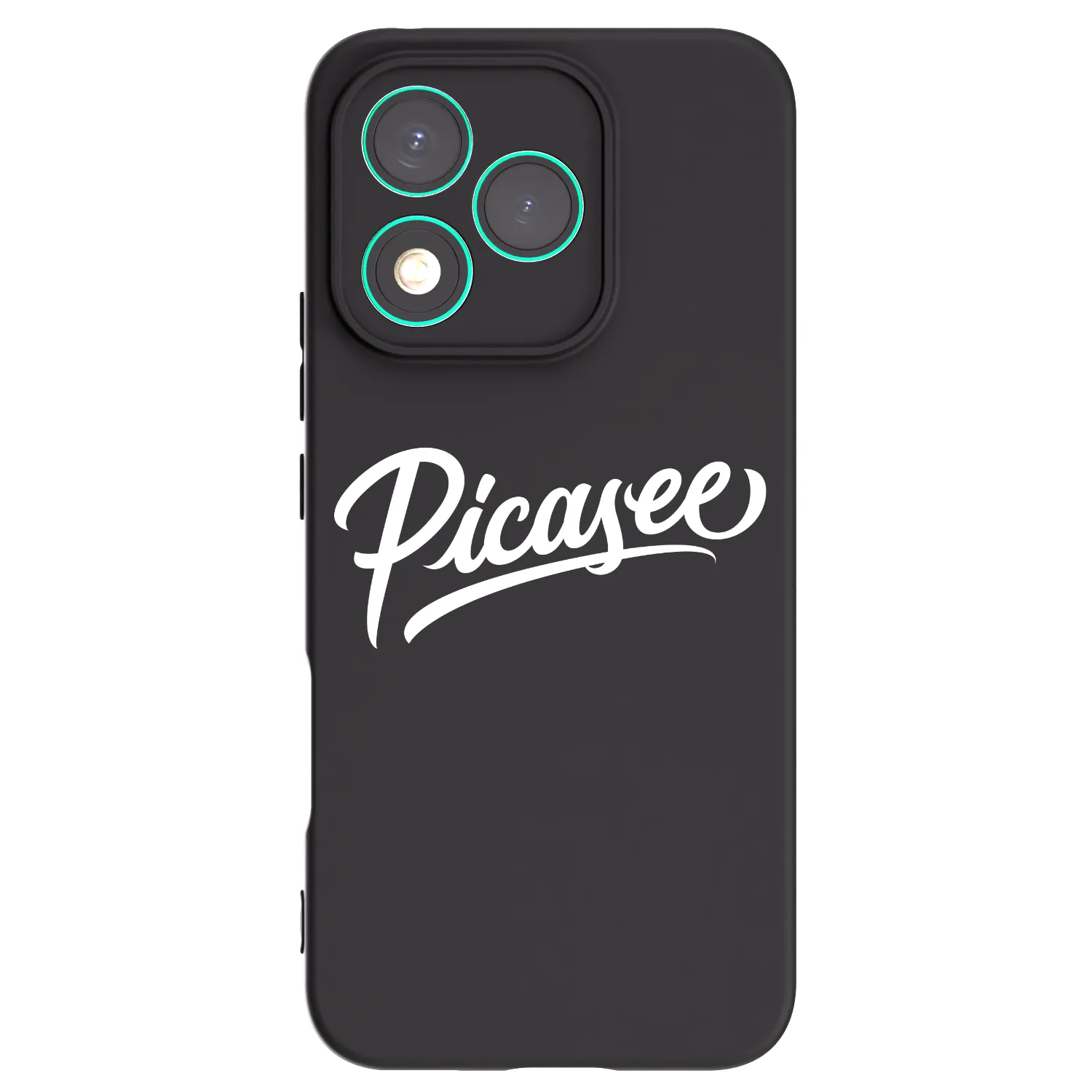 Picasee crna silikonska maskica za Honor 400 Lite 5G - Picasee - old logo - white