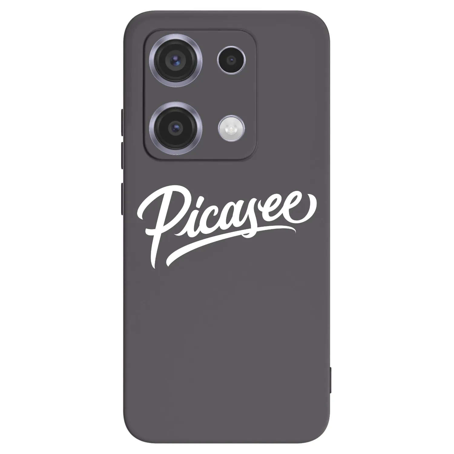 Picasee crna silikonska maskica za Xiaomi Redmi Note 14S - Picasee - old logo - white