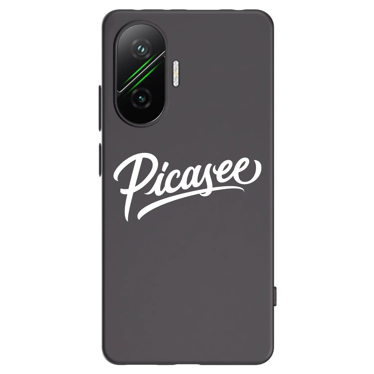 Picasee crna silikonska maskica za Xiaomi Poco F7 5G - Picasee - old logo - white
