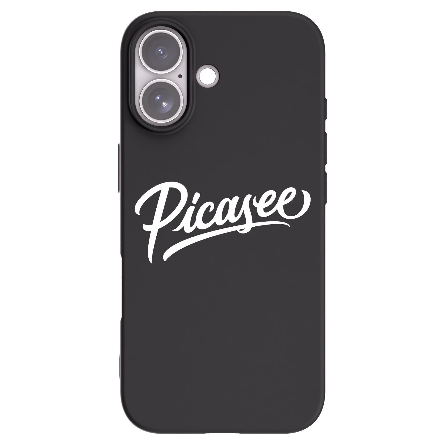 Picasee crna silikonska maskica za Apple iPhone 17 - Picasee - old logo - white