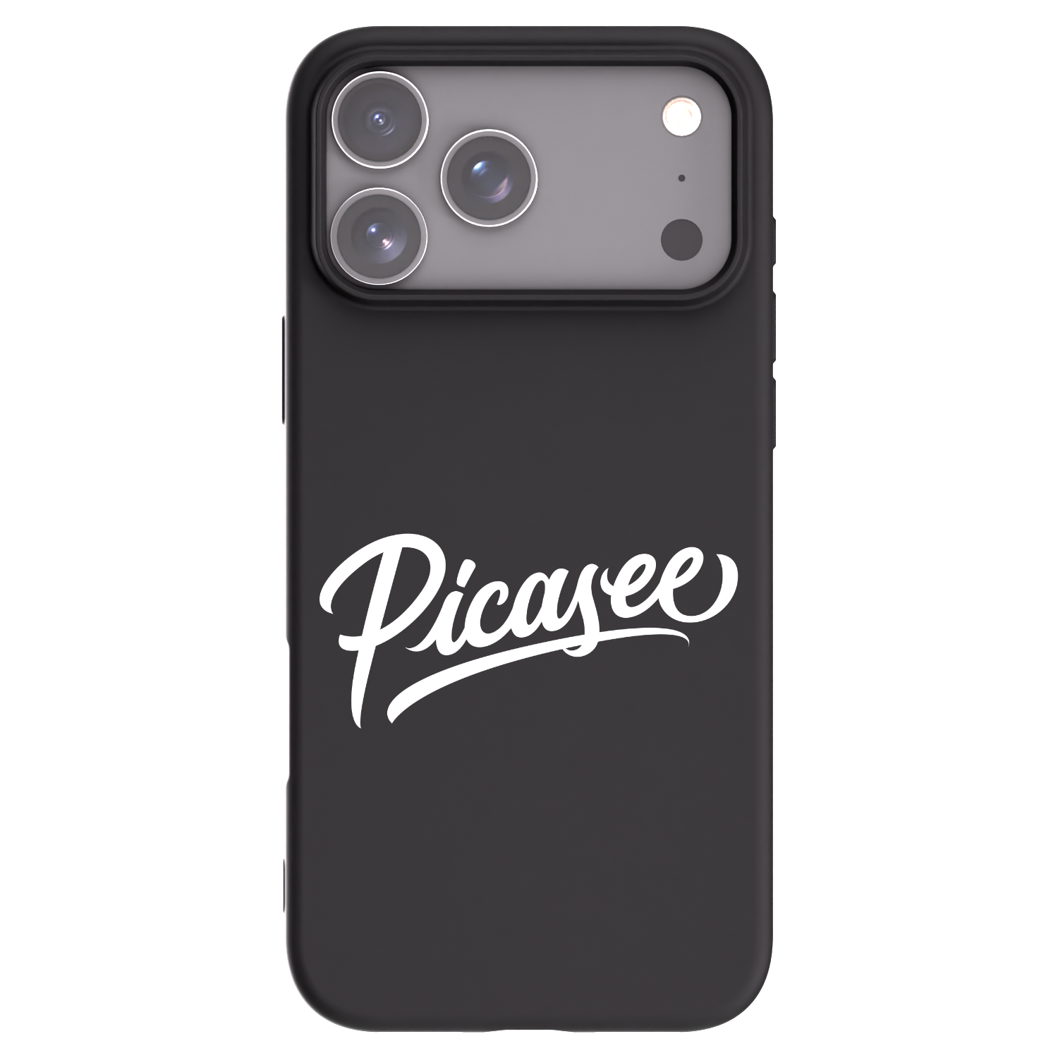 Picasee crna silikonska maskica za Apple iPhone 17 Pro Max - Picasee - old logo - white