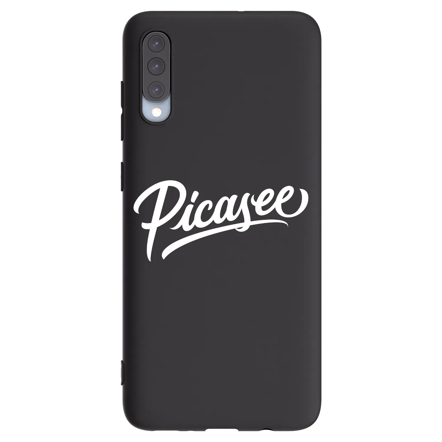 Picasee crna silikonska maskica za Samsung Galaxy A70 A705F - Picasee - old logo - white