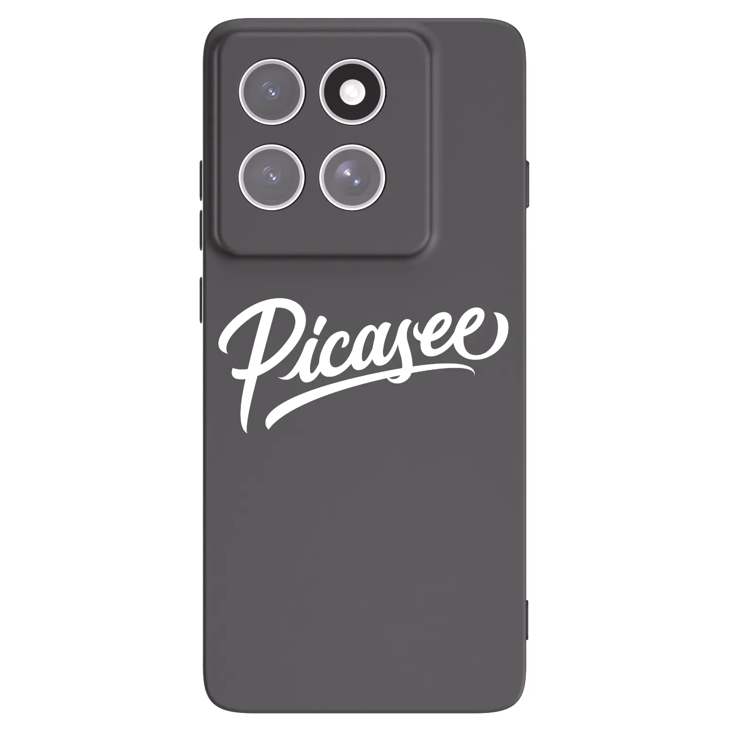 Picasee crna silikonska maskica za Motorola Edge 60 Pro - Picasee - old logo - white