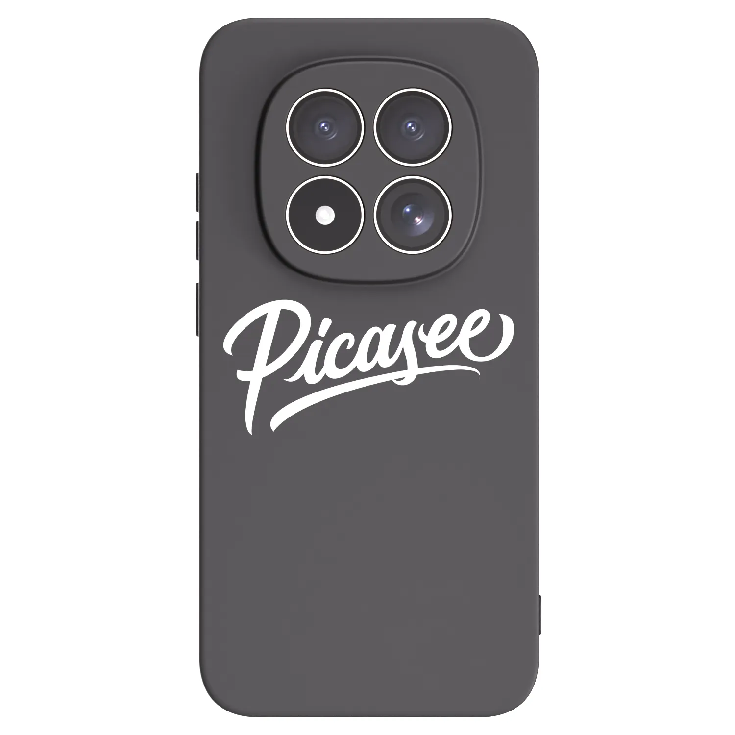 Picasee crna silikonska maskica za Xiaomi Redmi Note 15 Pro 4G - Picasee - old logo - white