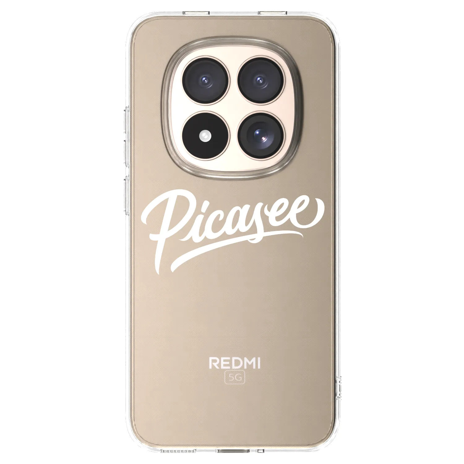 Picasee silikonska prozirna maskica za Xiaomi Redmi Note 15 Pro 4G - Picasee - old logo - white