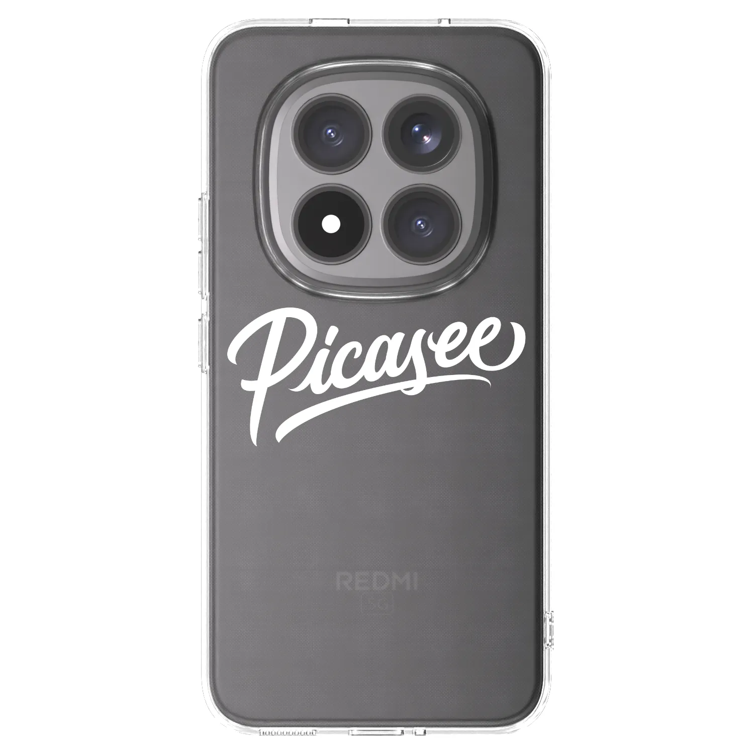 Picasee silikonska prozirna maskica za Xiaomi Redmi Note 15 Pro+ - Picasee - old logo - white