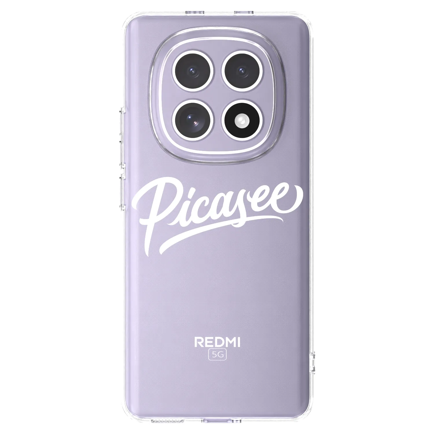 Picasee silikonska prozirna maskica za Xiaomi Redmi Note 15 - Picasee - old logo - white
