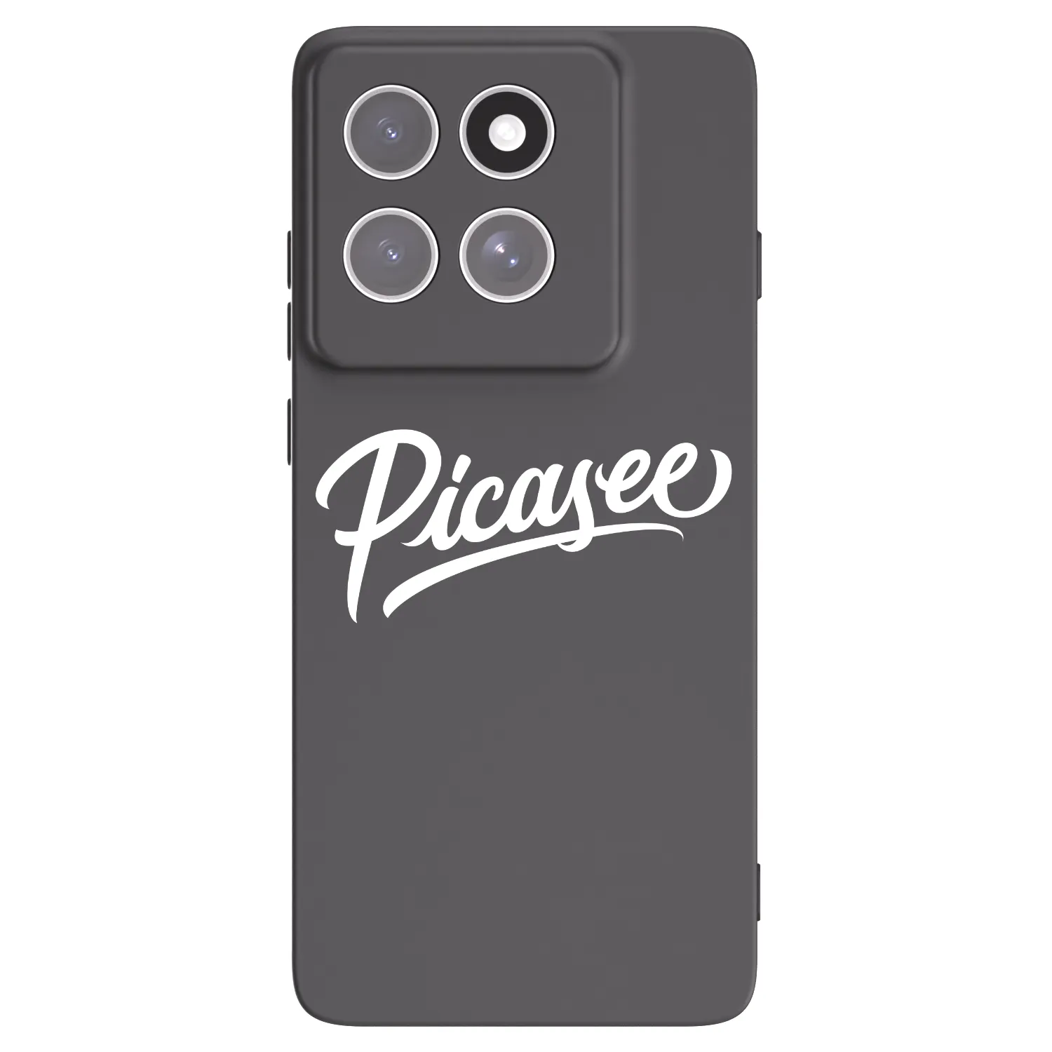 Picasee crna silikonska maskica za Motorola Edge 60 Fusion - Picasee - old logo - white