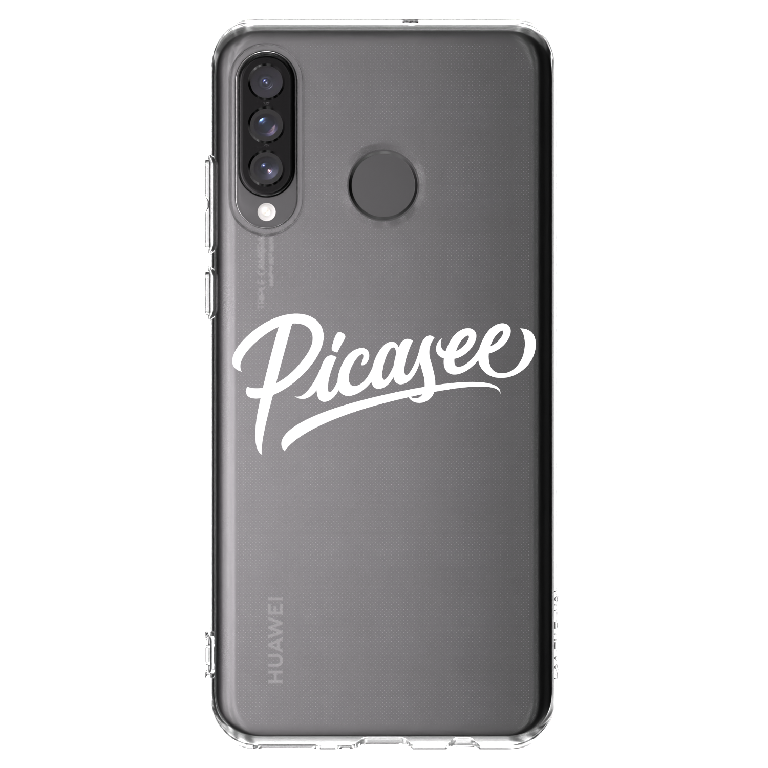 Picasee silikonska prozirna maskica za Huawei P30 Lite - Picasee - old logo - white