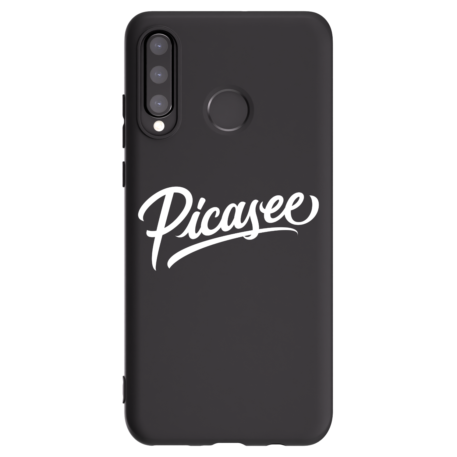 Picasee crna silikonska maskica za Huawei P30 Lite - Picasee - old logo - white