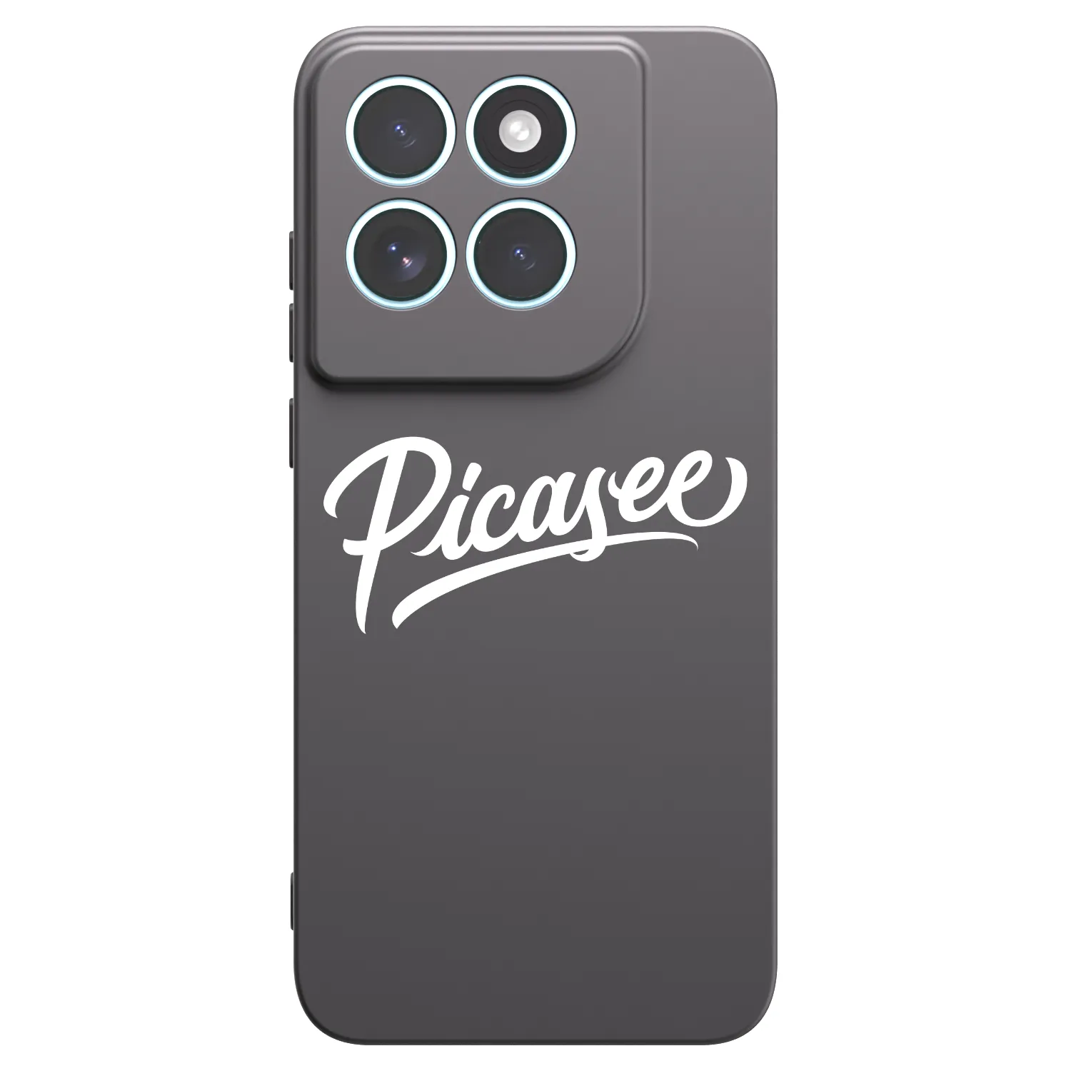Picasee crna silikonska maskica za Motorola Edge 70 Fusion - Picasee - old logo - white