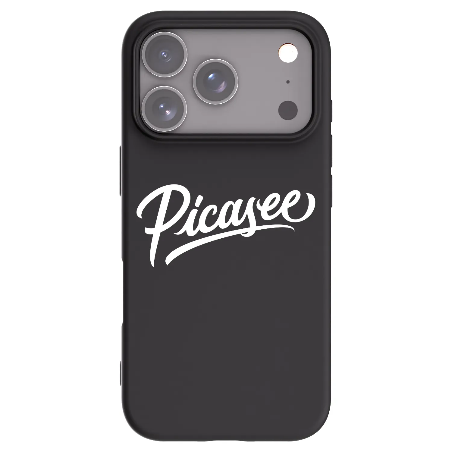Picasee crna silikonska maskica za Apple iPhone 18 Pro - Picasee - old logo - white