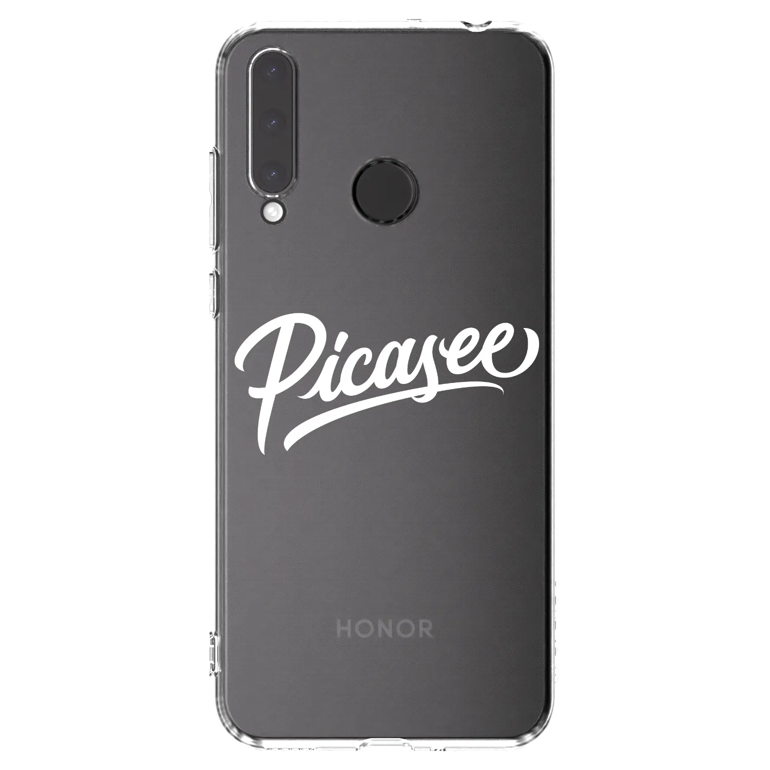 Picasee silikonska prozirna maskica za Honor 20 Lite - Picasee - old logo - white