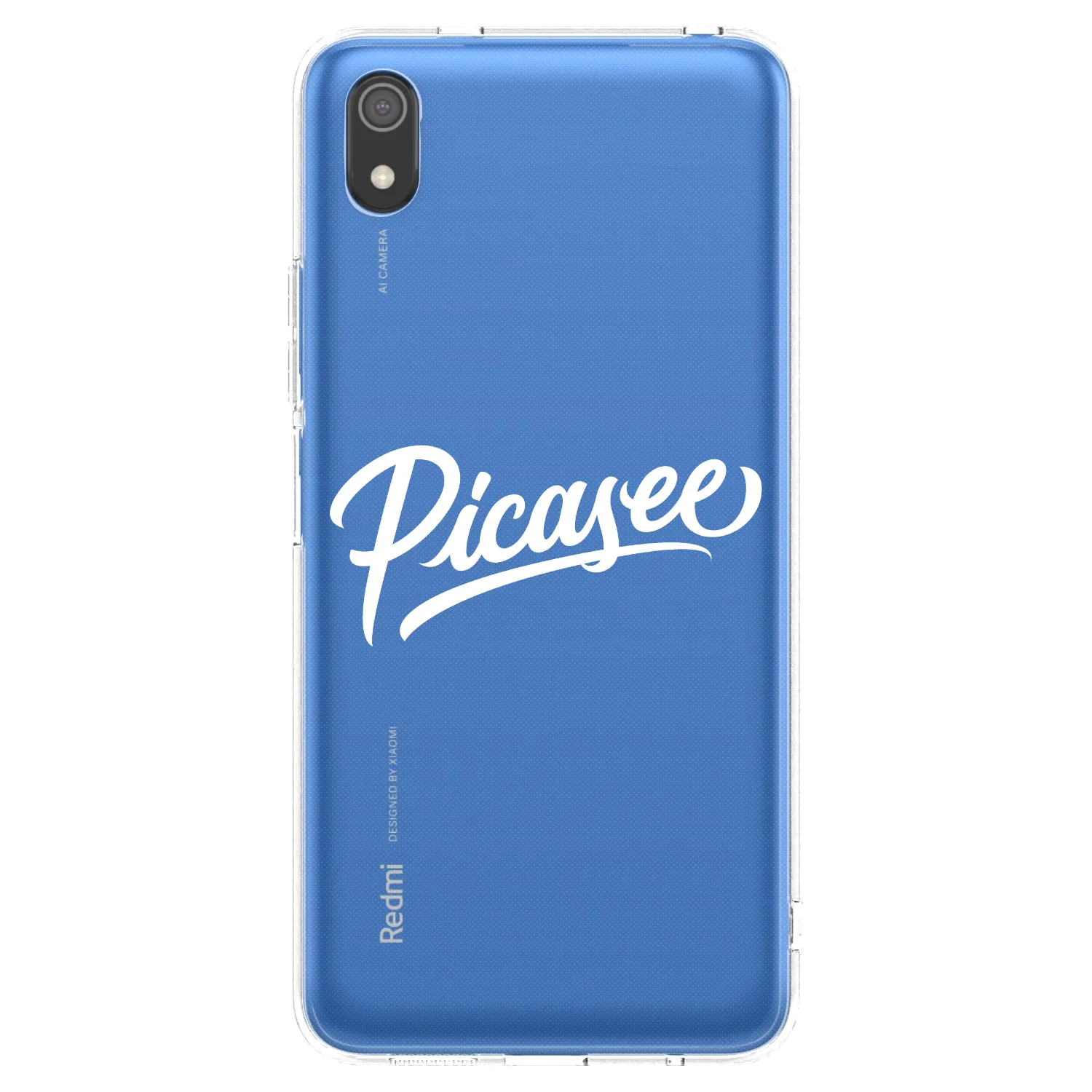 Picasee silikonska prozirna maskica za Xiaomi Redmi 7A - Picasee - old logo - white