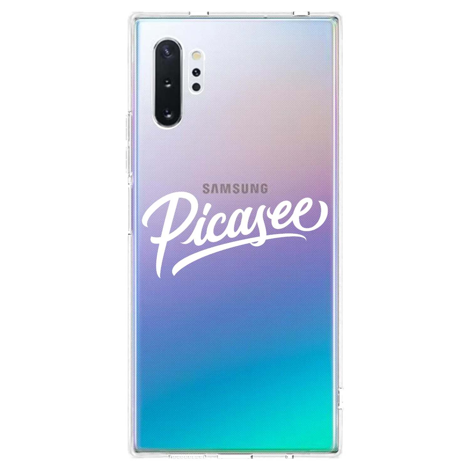 Picasee silikonska prozirna maskica za Samsung Galaxy Note 10+ N975F - Picasee - old logo - white