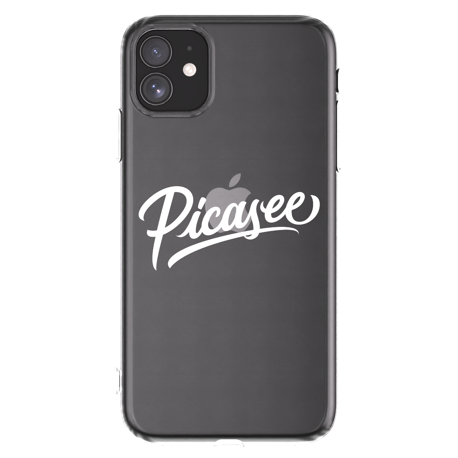 Picasee silikonska prozirna maskica za Apple iPhone 11 - Picasee - old logo - white
