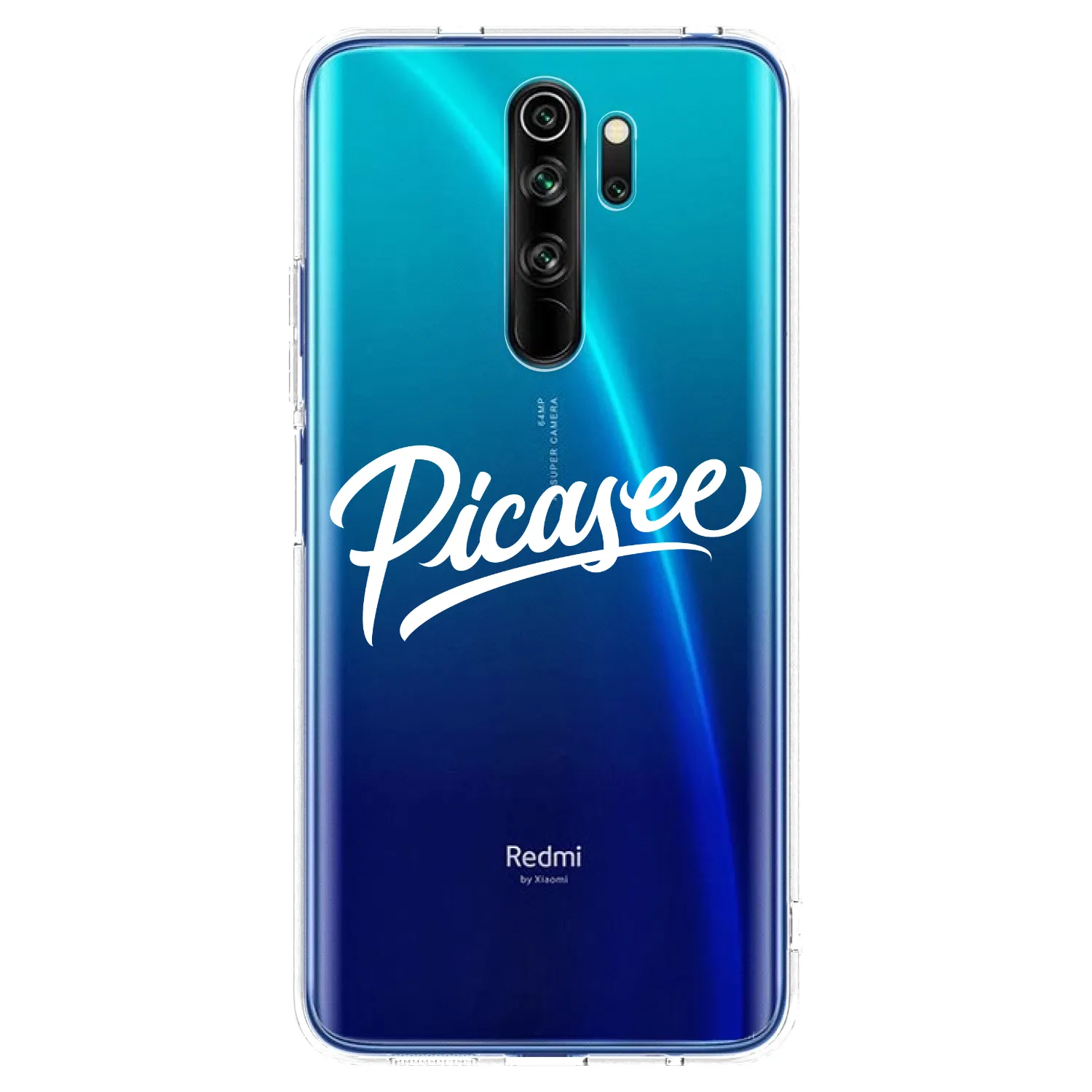 Picasee silikonska prozirna maskica za Xiaomi Redmi Note 8 Pro - Picasee - old logo - white